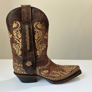 Rudel Women’s Cowboy Western Embroidered Boots, Size 6 EE